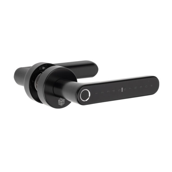 Klamka elektroniczna PSG LUMA - czarna, Bluetooth, WiFi, Smart Life (Tuya)