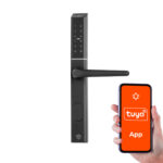 Klamka elektroniczna PSG COLIBRI - czarna, regulowany rozstaw, Bluetooth, Wi-Fi, Smart Life (Tuya) - obrazek 3