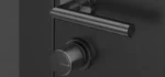 Zestaw inteligentny zamek Tedee Lock GO2 (aluminium) grafitowy z czarnym przyciskiem + Tedee Bridge Wi-Fi + wkładka modułowa SLR 30-61/37-68 mm (typ C) - obrazek 9