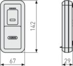 Skaner linii papilarnych Abus Bluetooth, CFS3100 - biały - obrazek 5