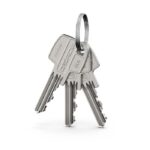 Zestaw inteligentny zamek Tedee Lock GO2 (aluminium) srebrny z białym przyciskiem + Tedee Bridge Wi-Fi + wkładka modułowa SLR 30-61/37-68 mm z zębatką (typ D) + biała klawiatura Tedee 2.0 TKV2.0 PRO - obrazek 4