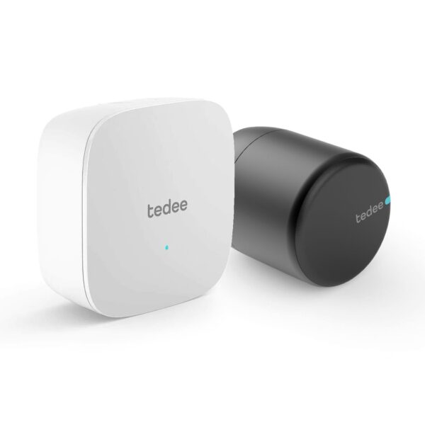 Inteligentny zamek Tedee Lock PRO – grafitowy, zestaw z mostkiem Tedee