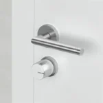 Zestaw inteligentny zamek Tedee Lock GO2 (aluminium) srebrny z białym przyciskiem + Tedee Bridge Wi-Fi + wkładka modułowa SLR 30-61/37-68 mm z zębatką (typ D) + biała klawiatura Tedee 2.0 TKV2.0 PRO - obrazek 5