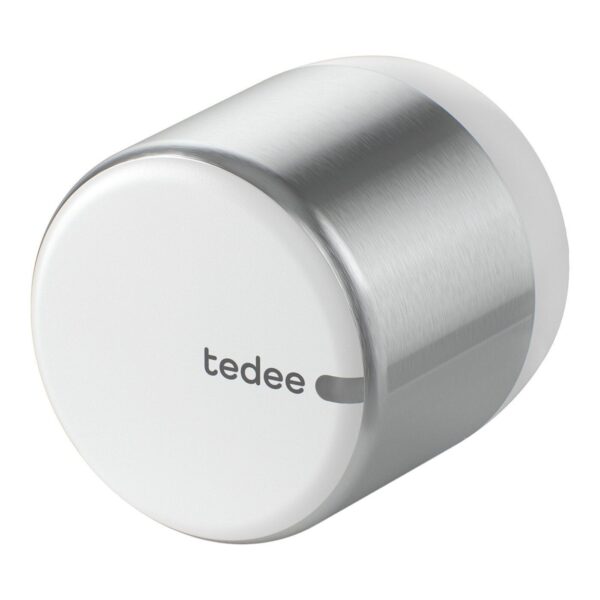 Inteligentny zamek Tedee Lock GO2 TLV2.AA-PL - aluminium, srebrny, z białym przyciskiem