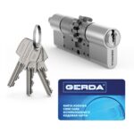 Zestaw inteligentny zamek Tedee Lock GO2 (aluminium) grafitowy z czarnym przyciskiem + Tedee Bridge Wi-Fi + wkładka modułowa SLR 30-61/37-68 mm (typ D) - obrazek 7